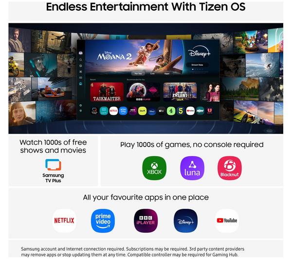Samsung UE32F6000FK (2025) 32in Full HD HDR LED Tizen Smart TV - Black
