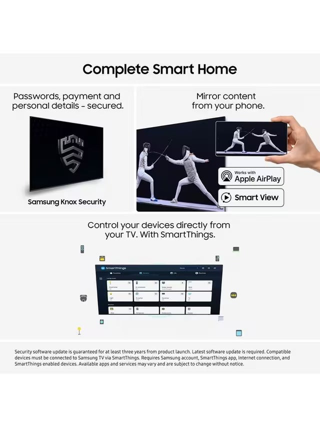 Samsung UE43U8000F 2025 LED HDR 4K Ultra HD 43'' Smart TV with TVPlus