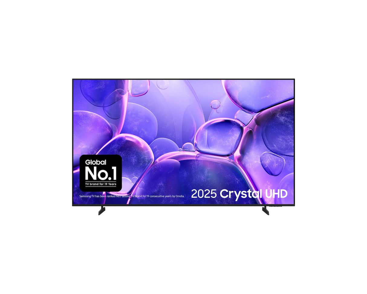 Samsung UE65U8000FKXXU 65in Crystal UHD 4K HDR Smart TV 2025 Tizen - Black
