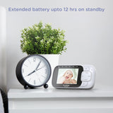 Hubble Nursery View Glow 2.8" Digital Video Baby Monitor with Camera - White