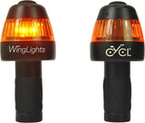 CYCL WingLights Fixed V3 Bike Indicator Turn Signal Lights Black Pair Set