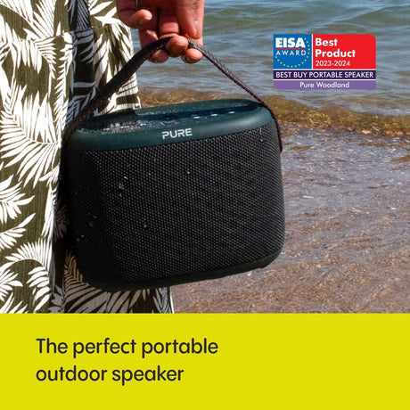 Pure Woodland DAB+/FM Radio Bluetooth Waterproof Portable Speaker - Green