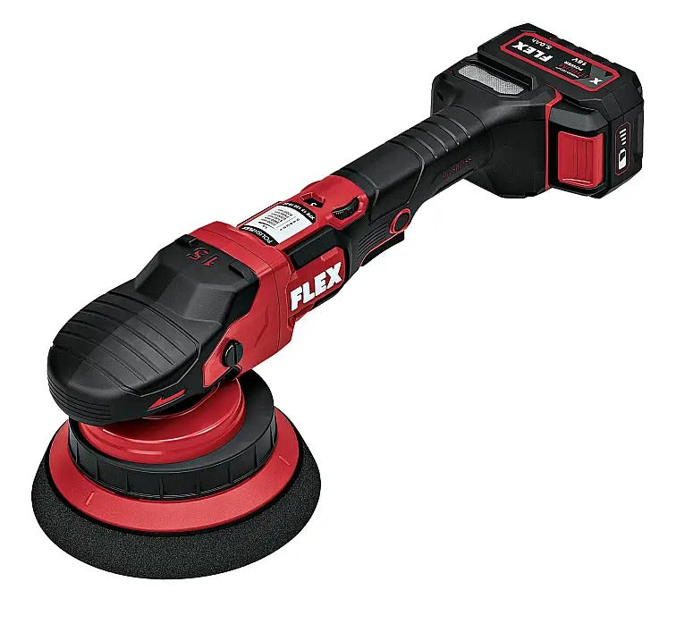 Flex XFE 15 150 18.0-EC 18V Cordless Roto Random Orbit Polisher Set - Red