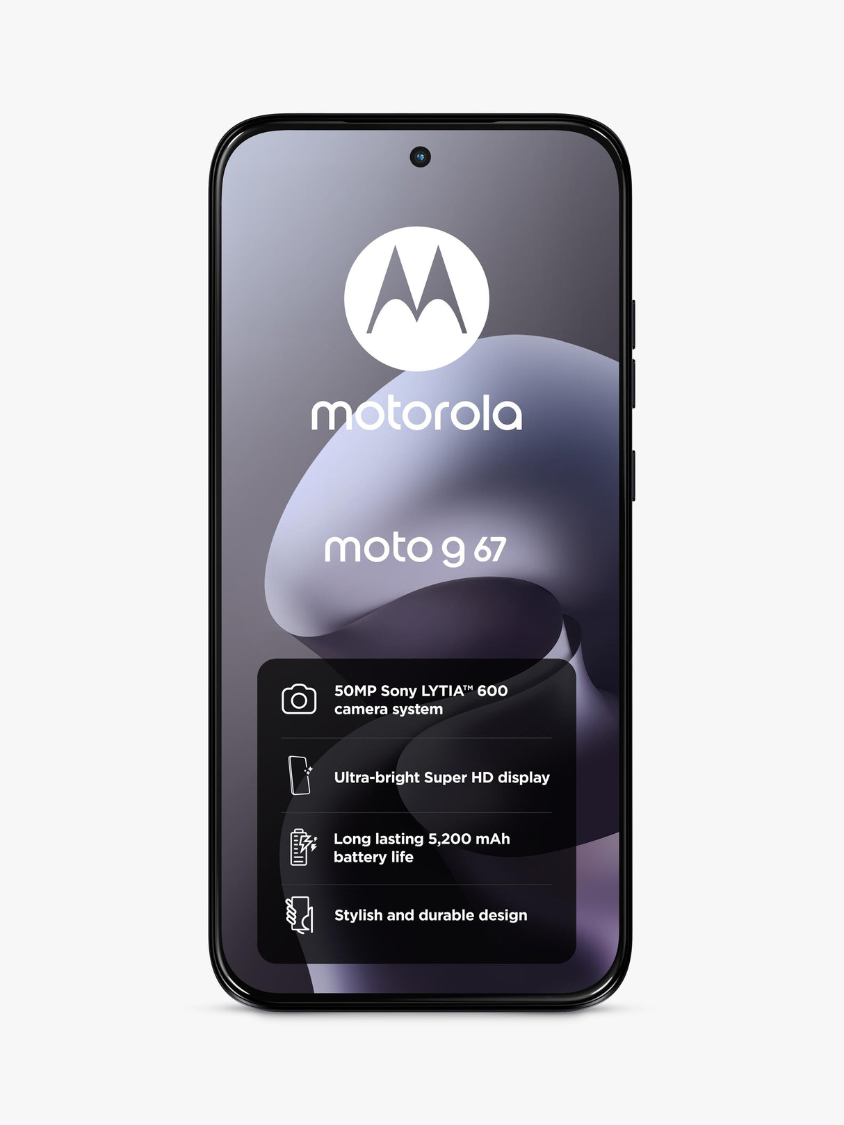 Motorola Moto G67 Smartphone 4GB RAM 6.78" 5G Unlocked 128GB - Artic Seal