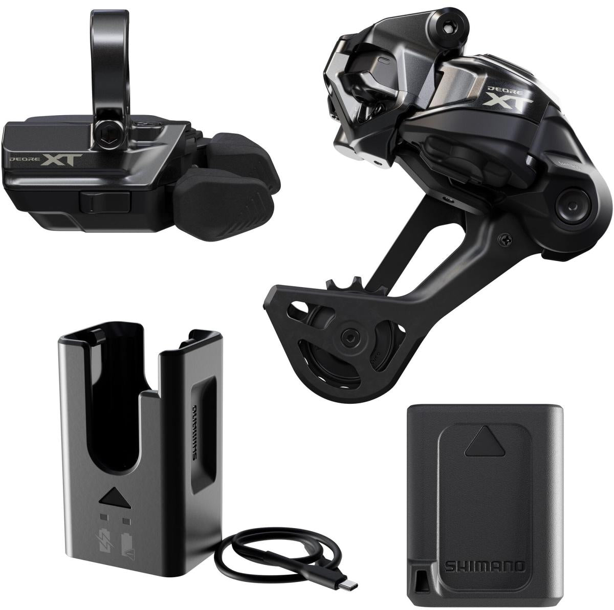 Shimano Deore XT M8250 SGS 12-Speed Band-On Di2 Wireless Upgrade Kit - Black