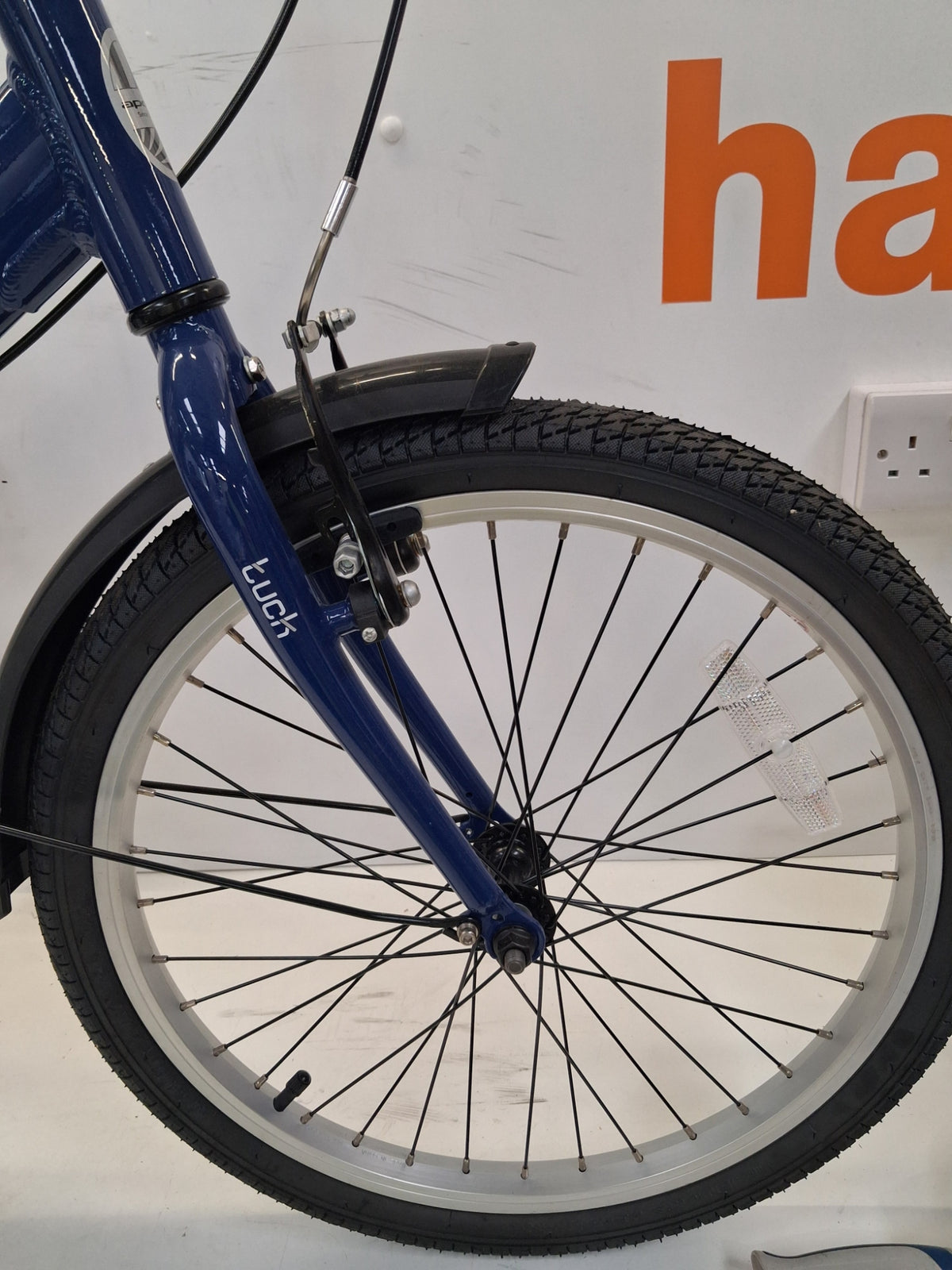 Apollo Tuck Unisex Single Speed 20''-Wheel Lightweight Folding Bike - Blue