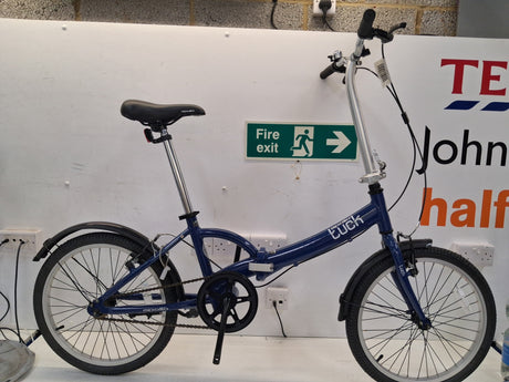Apollo Tuck Unisex Single Speed 20''-Wheel Lightweight Folding Bike - Blue