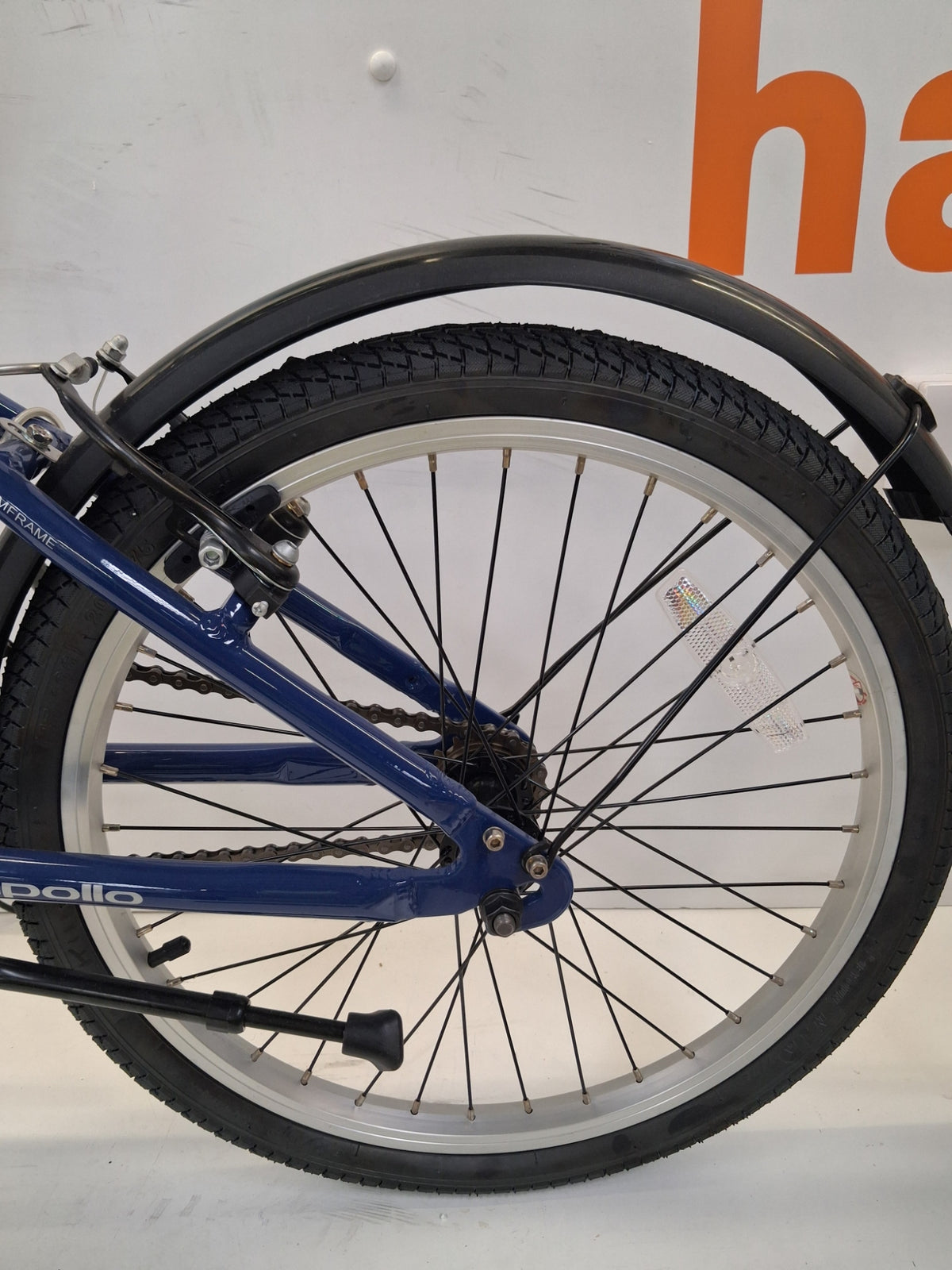 Apollo Tuck Unisex Single Speed 20''-Wheel Lightweight Folding Bike - Blue