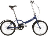 Apollo Tuck Single Speed 20'' Wheel One-Size Lightweight Folding Bike Blue