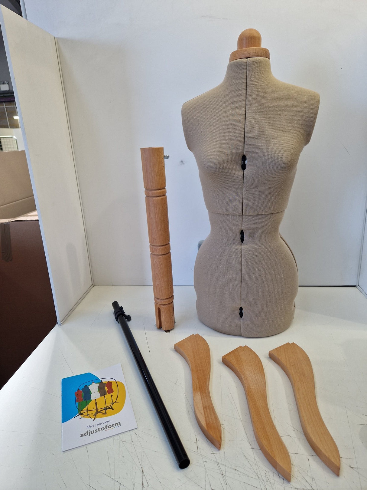 Adjustoform Lady Valet Adjustable Dressmaking Mannequin - Brown - Small