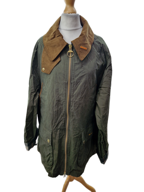 Barbour Icons Bedale Showerproof Women's Jacket - Ivy Green/Ancient Size 18