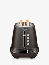 De'Longhi Diadema CTV3003 Long 2 Slot Countertop 1500W Toaster - Black