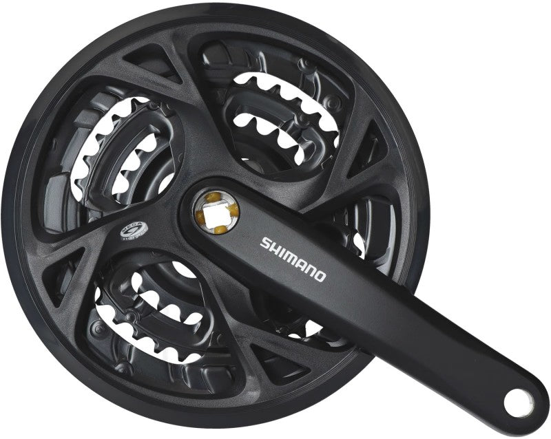 Shimano FCM371 48-36-26T 175mm 3x9 Speed Square Taper Chainset & Chain Guard