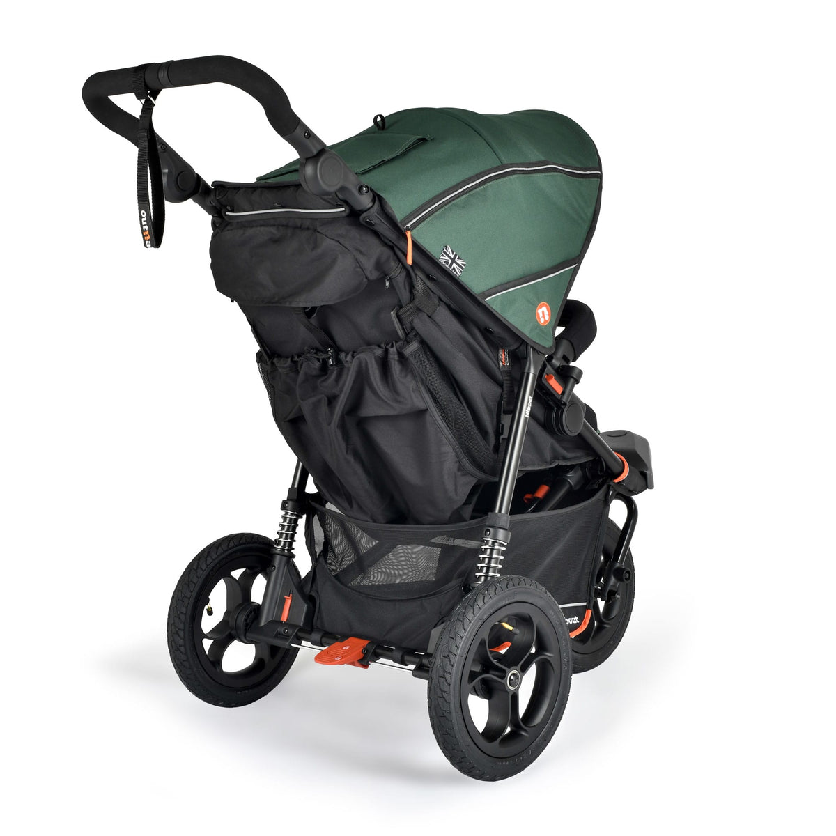 Out n About Nipper Single v6 3-wheel Lightweight Pushchair - Sycamore Green