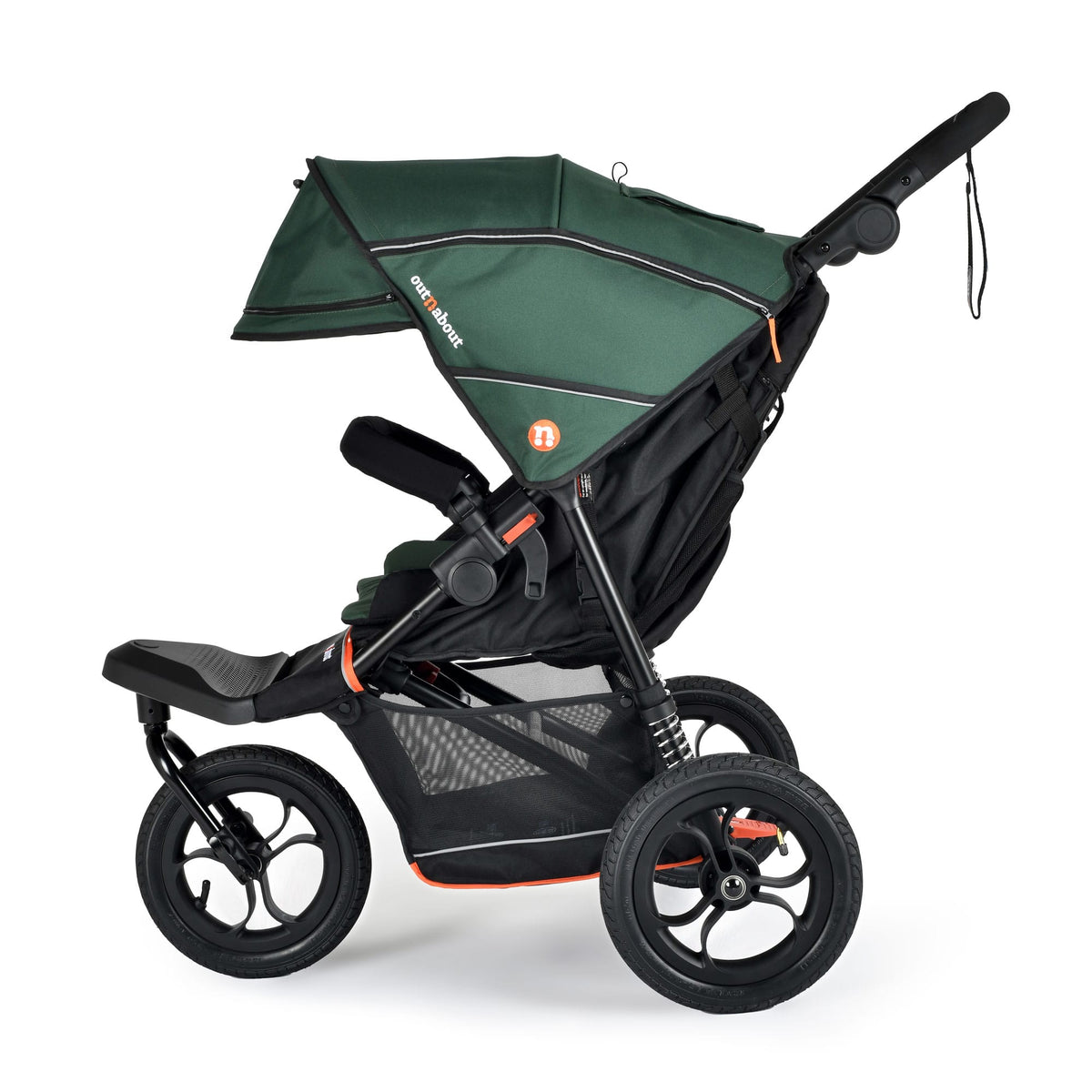 Out n About Nipper Single v6 3-wheel Lightweight Pushchair - Sycamore Green