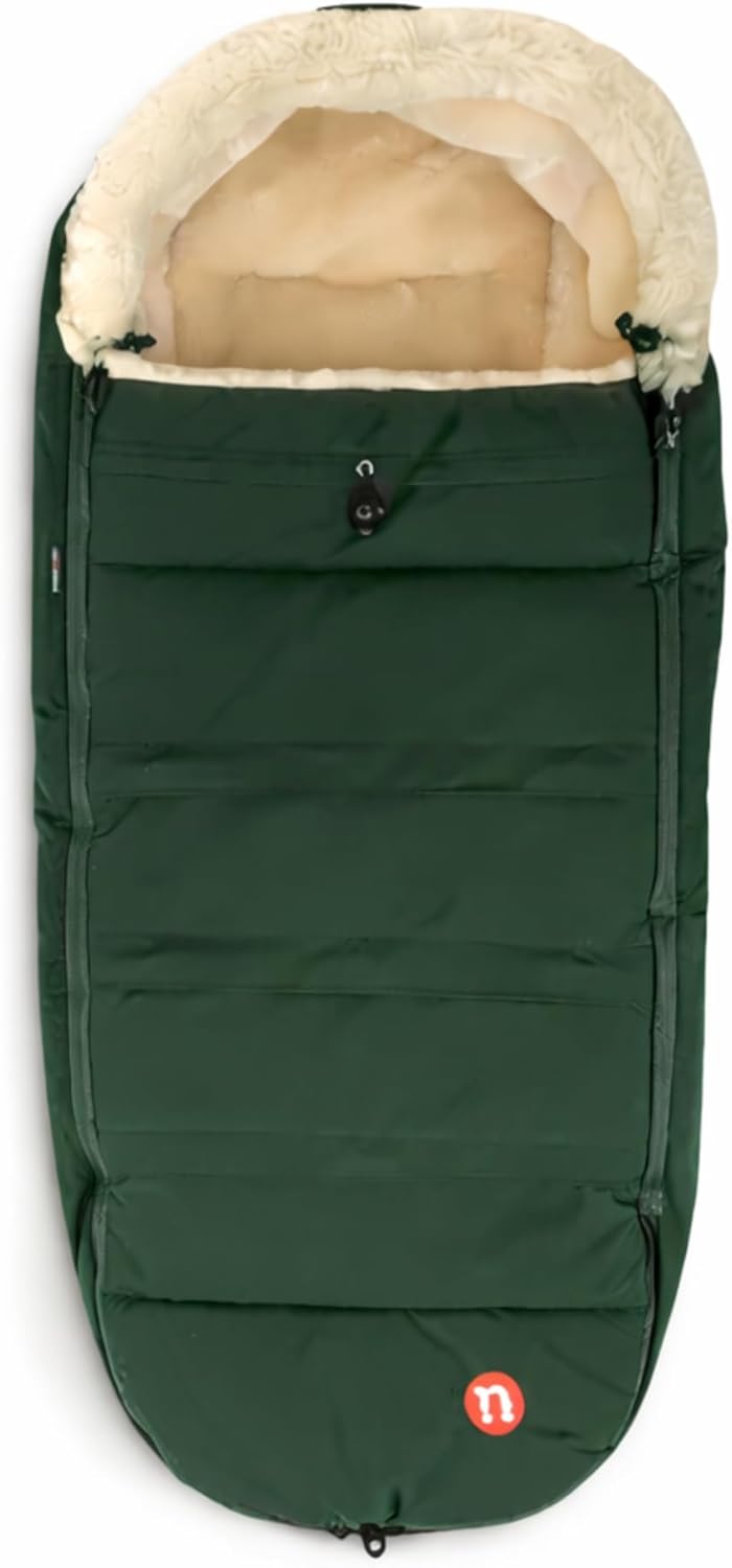 Out n About Nipper Polar Fleece Lining Waterproof Footmuff - Sycamore Green