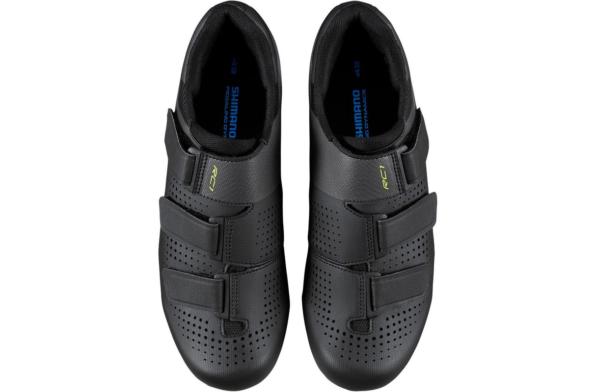 Shimano RC1 Men's Synthetic Regular Road Cycling Shoes - Black  - Size 46
