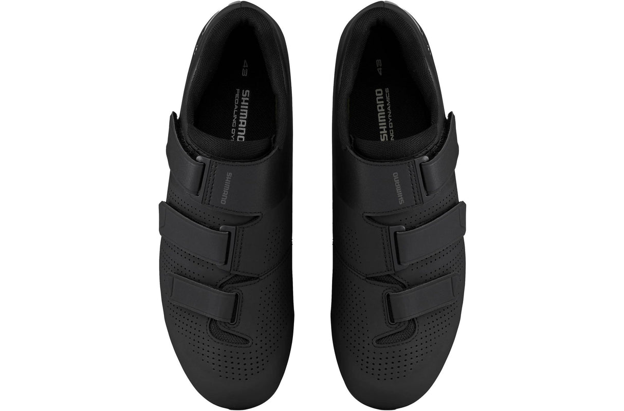 Shimano RC102 Men's Synthetic Regular Road Cycling Shoes - Black - Size 44